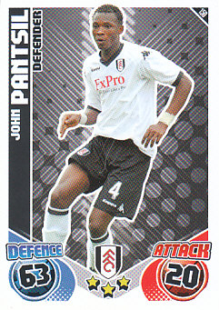 John Pantsil Fulham 2010/11 Topps Match Attax #150